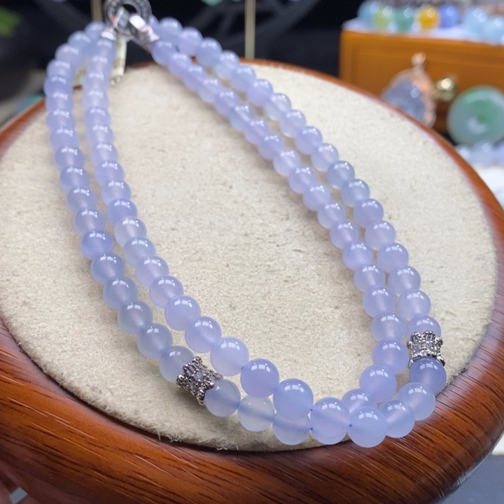 翡翠吊坠(不含链)未镶嵌翡翠冰紫项链