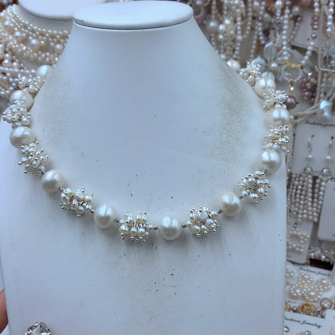 曾***计银S925镶嵌耳饰淡水珍珠