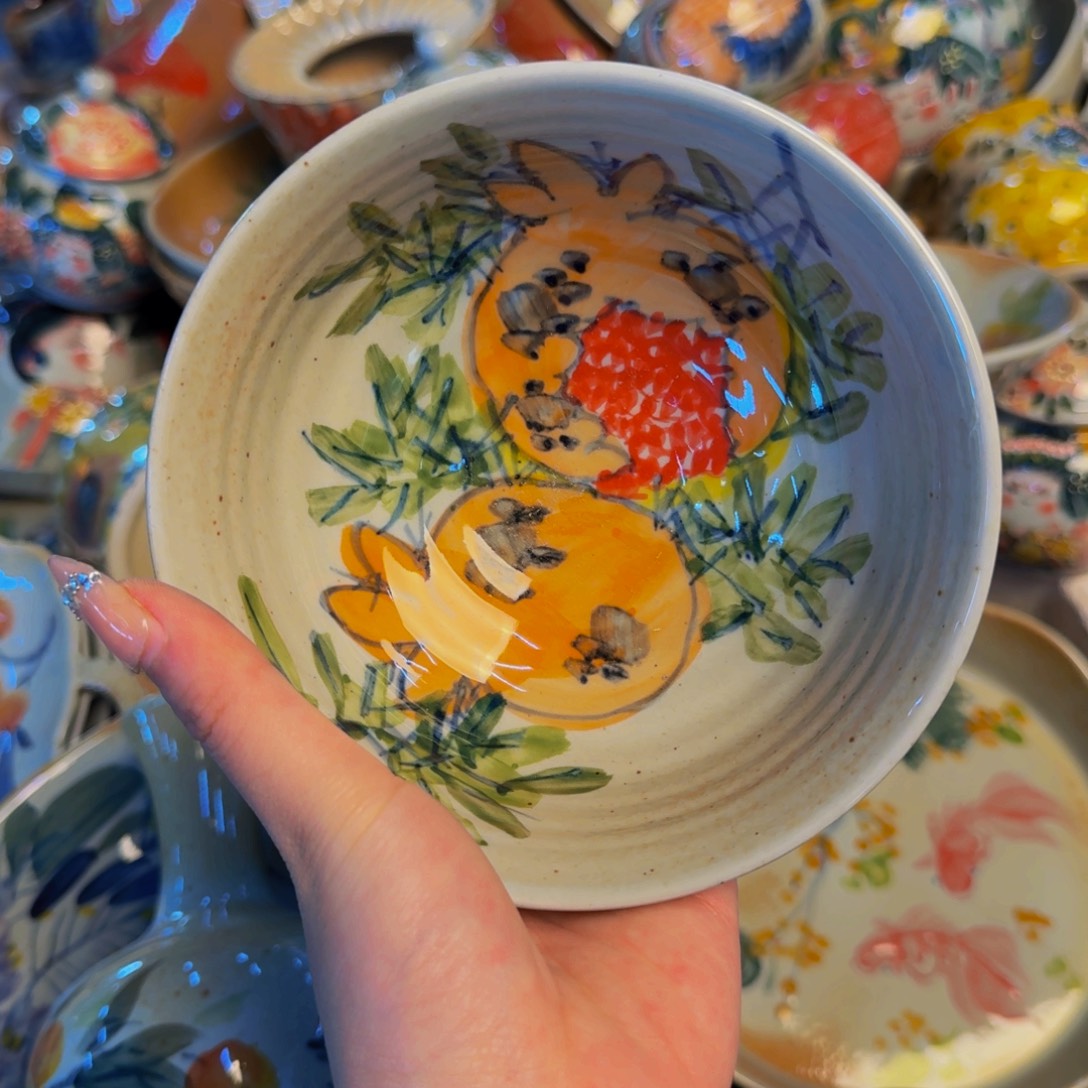 瓷片景德镇陶瓷手工手绘