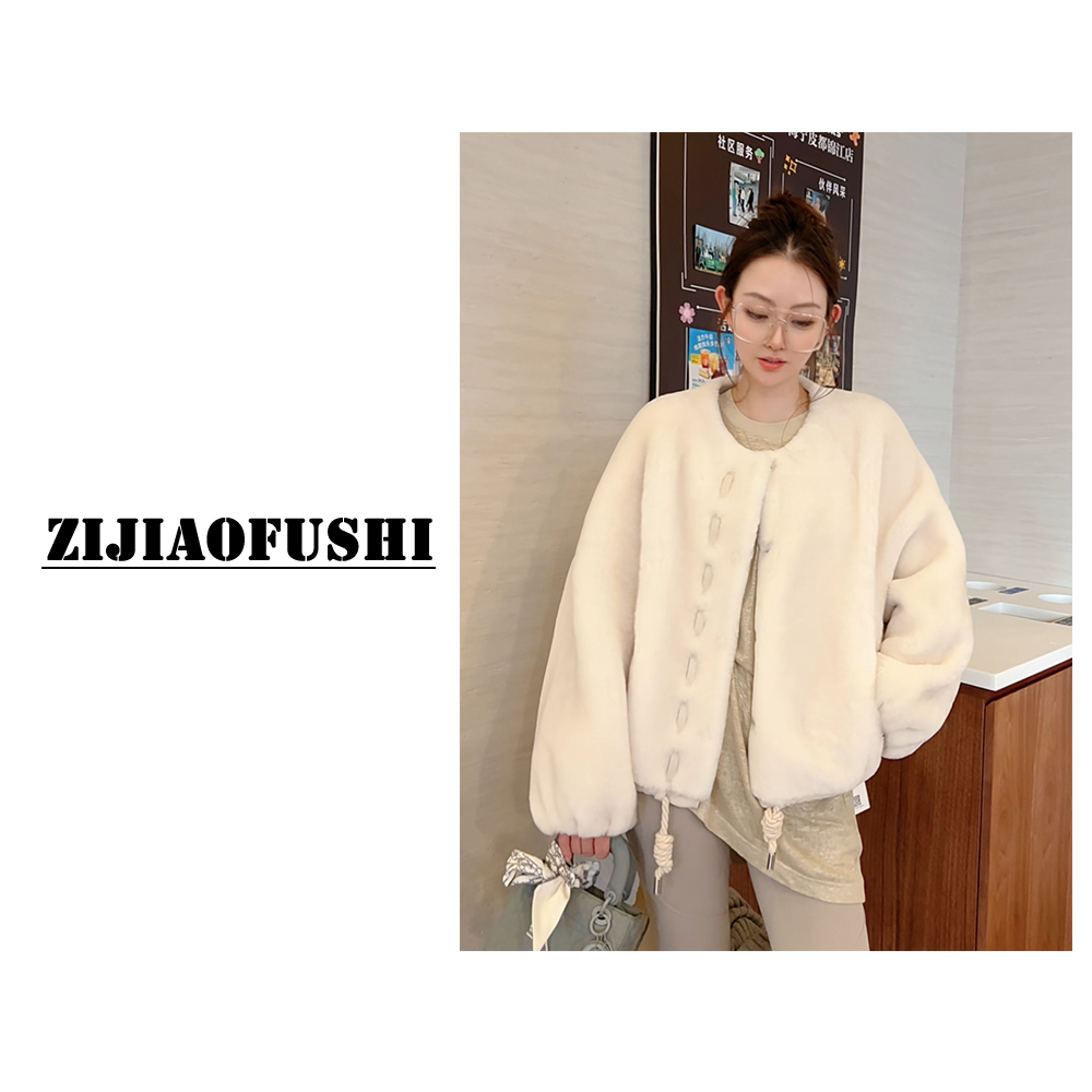 “软心泡芙”皮毛一体休闲设计师新品皮草外套 ZJPZ-2502
