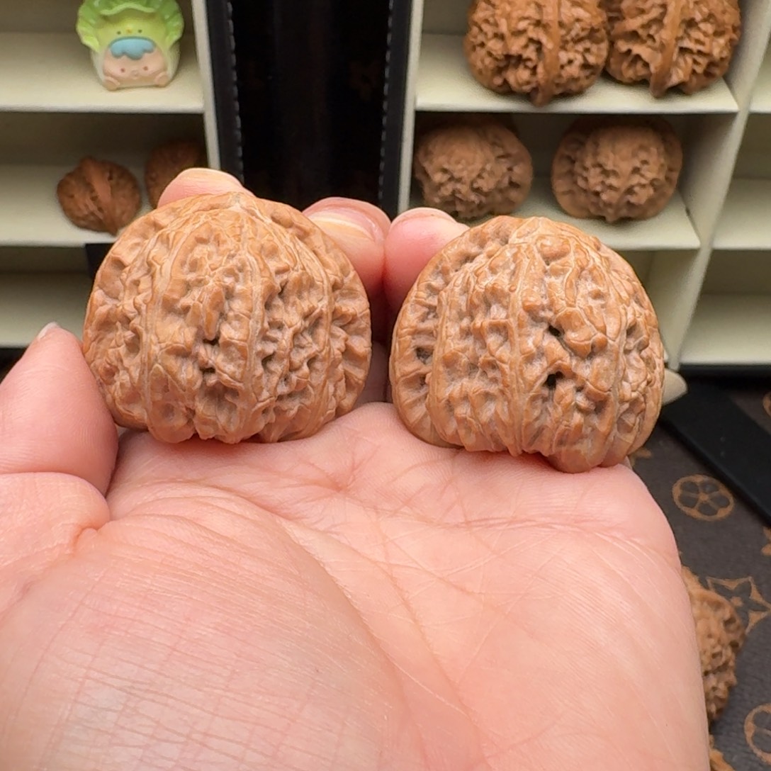 吊坠文玩核桃白狮子