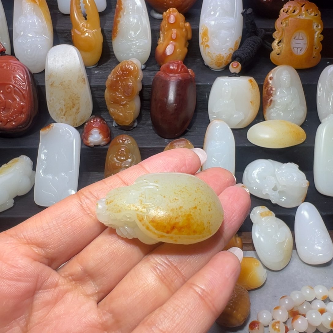 和田玉挂件未镶嵌T***-