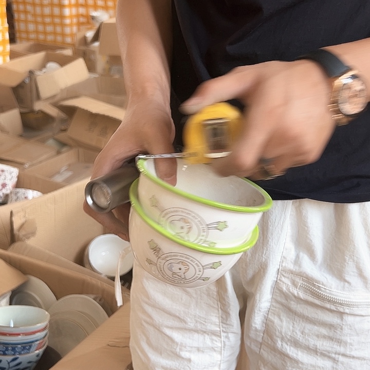 微瑕介意勿拍 不退不换 独角兽4.7英寸碗4只