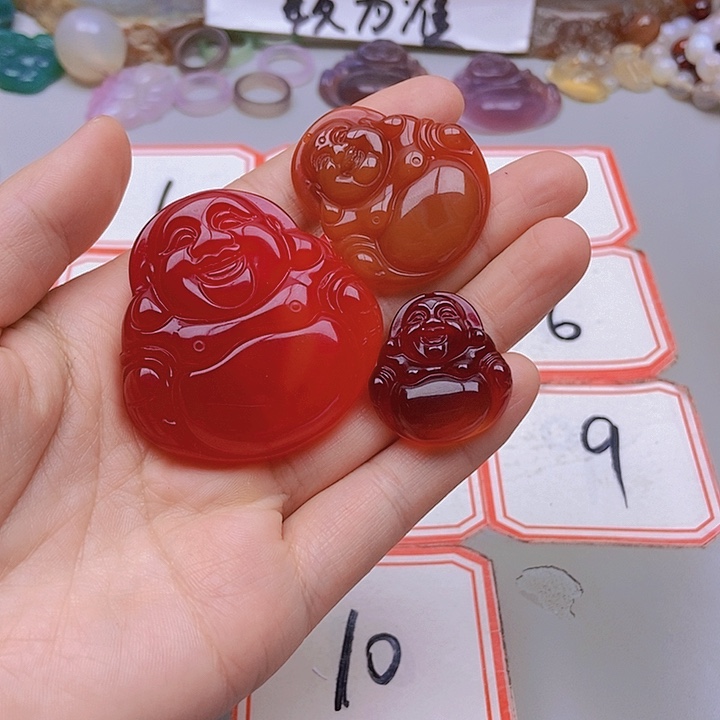 【闪购商品】未镶嵌玛瑙/玉髓珠宝半成品小*乐