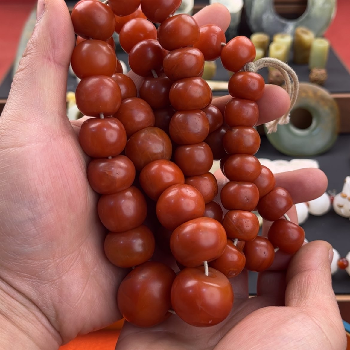 【闪购商品】玛瑙/玉髓车挂合金我**遥