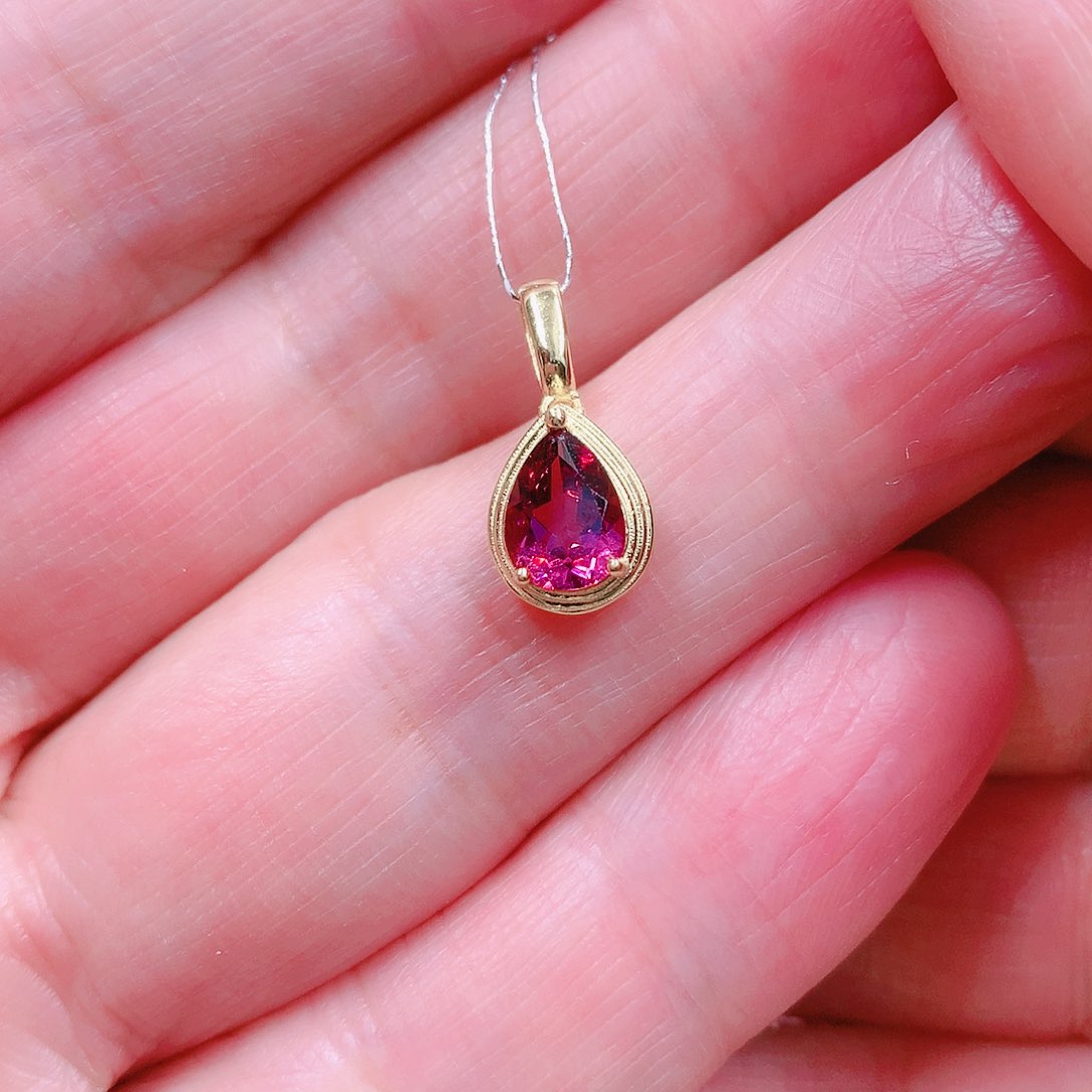 石榴石吊坠(不含链)银S925镶嵌