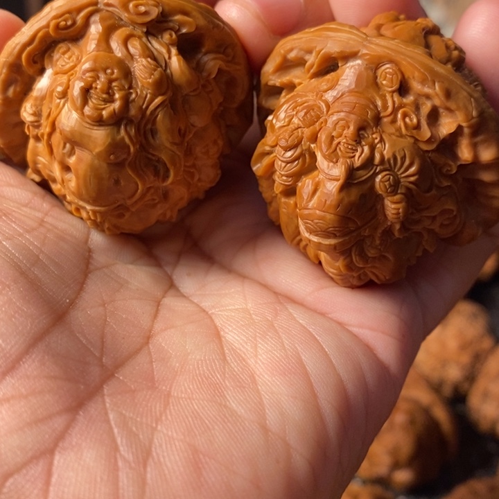 把件文玩核桃五子财迷