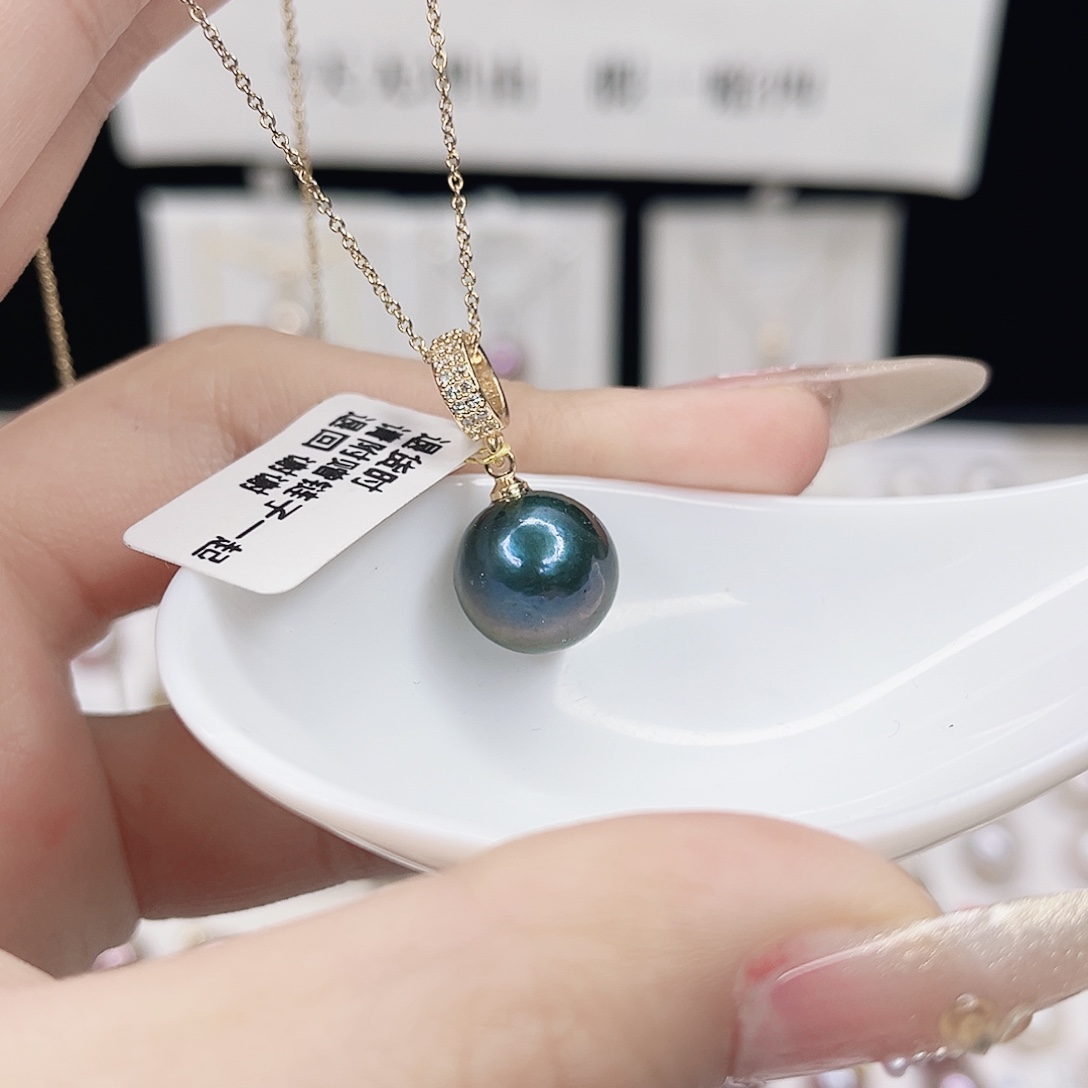 合金淡水珍珠吊坠(赠链)
