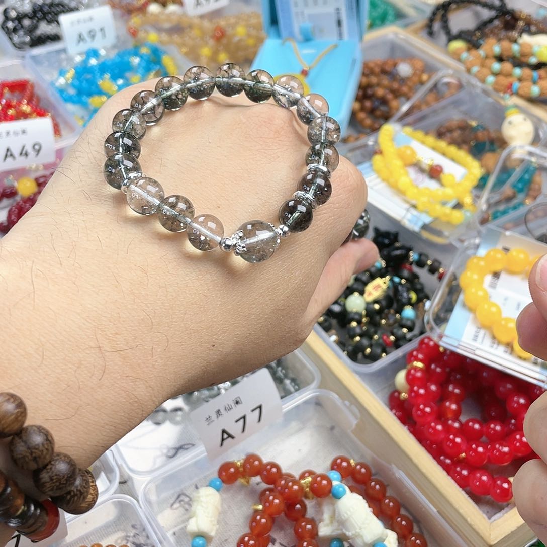 玉髓手饰银S925镀金镶嵌