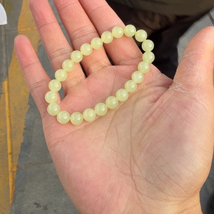 和田玉（黄玉）未镶嵌手链