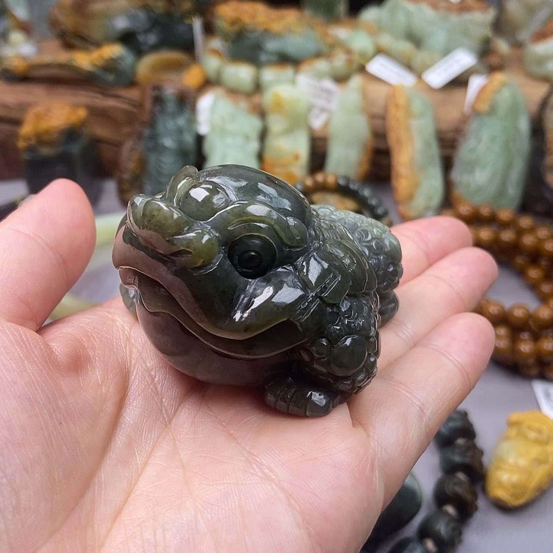 岫岩河磨玉（透闪石质玉）手把未镶嵌