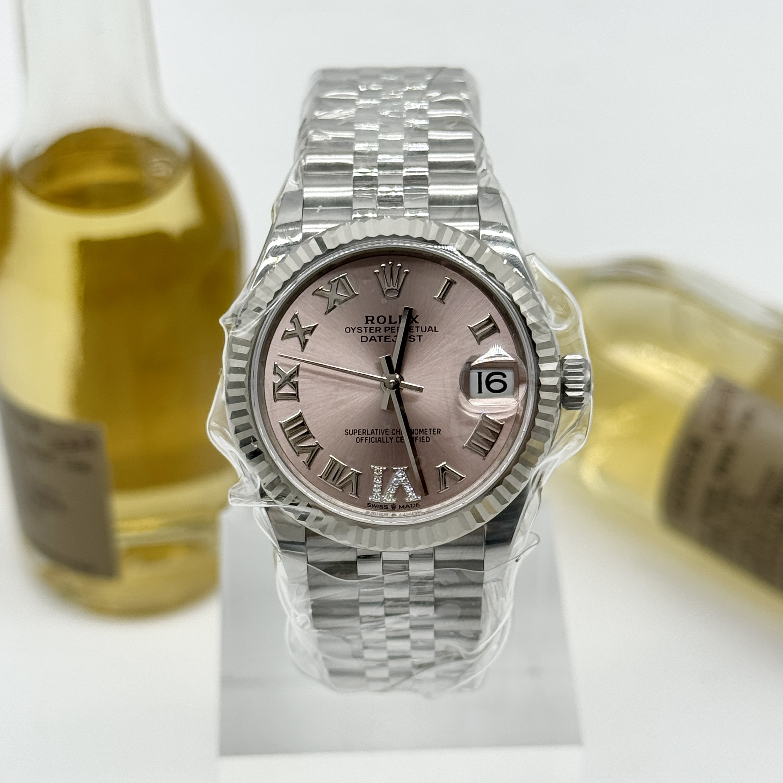 未使用 Rolex/劳力士 日志型 自动上链 精钢+18k白金 31mm 25全