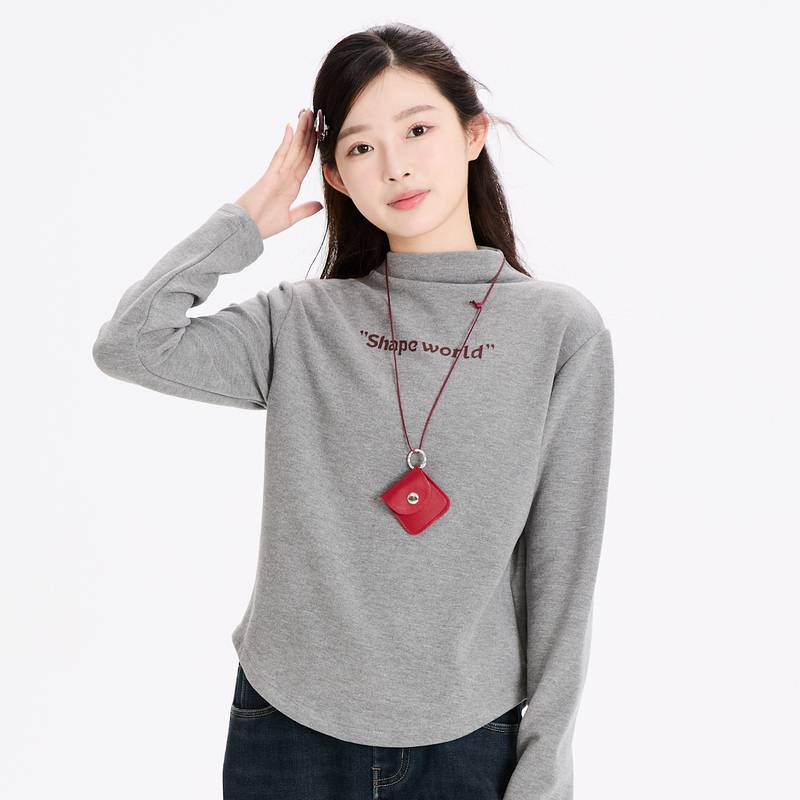 多多一上女大童25初冬纯色长T（150-180）2156A10X