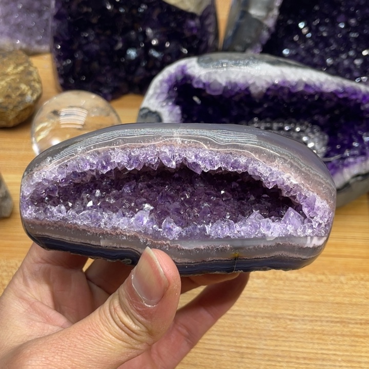 紫晶钱袋子未镶嵌