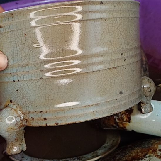 【闪购商品】汝窑瓷器，三足炉一件