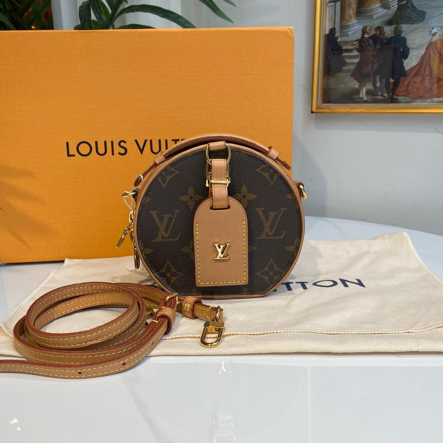 95新 LouisVuitton/路易威登 御古屋/55846/小硬饼包20年全套