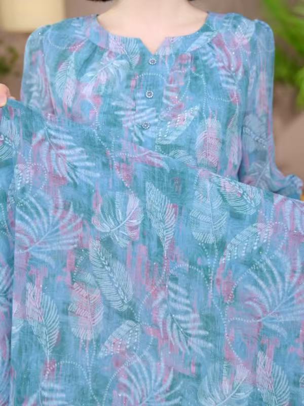 新款显白高级感华夫格优雅连衣裙21099