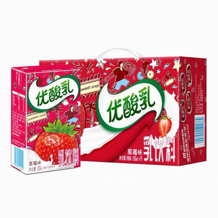 【1月产】伊利优酸乳250ml*24盒早餐必备营养奶暑期饮品