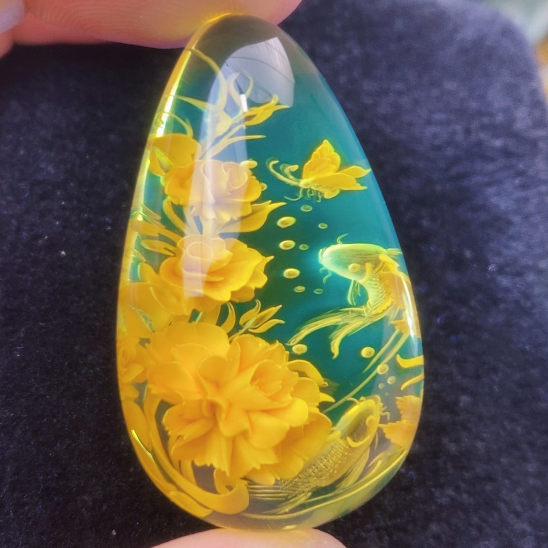 【闪购商品】金珀吊坠(不含链)未镶嵌