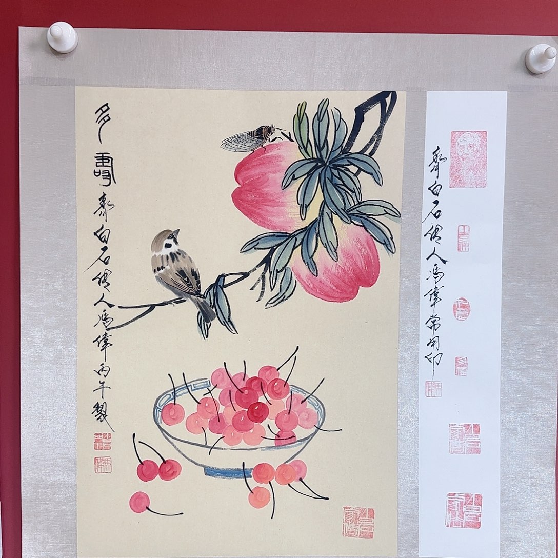 国画冯伟老师手绘作品 