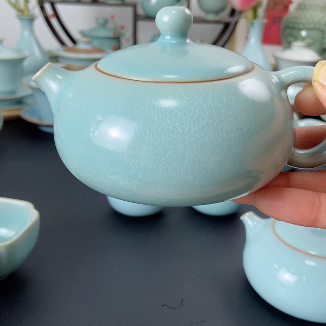 冰花鱼鳞纹西施壶福利