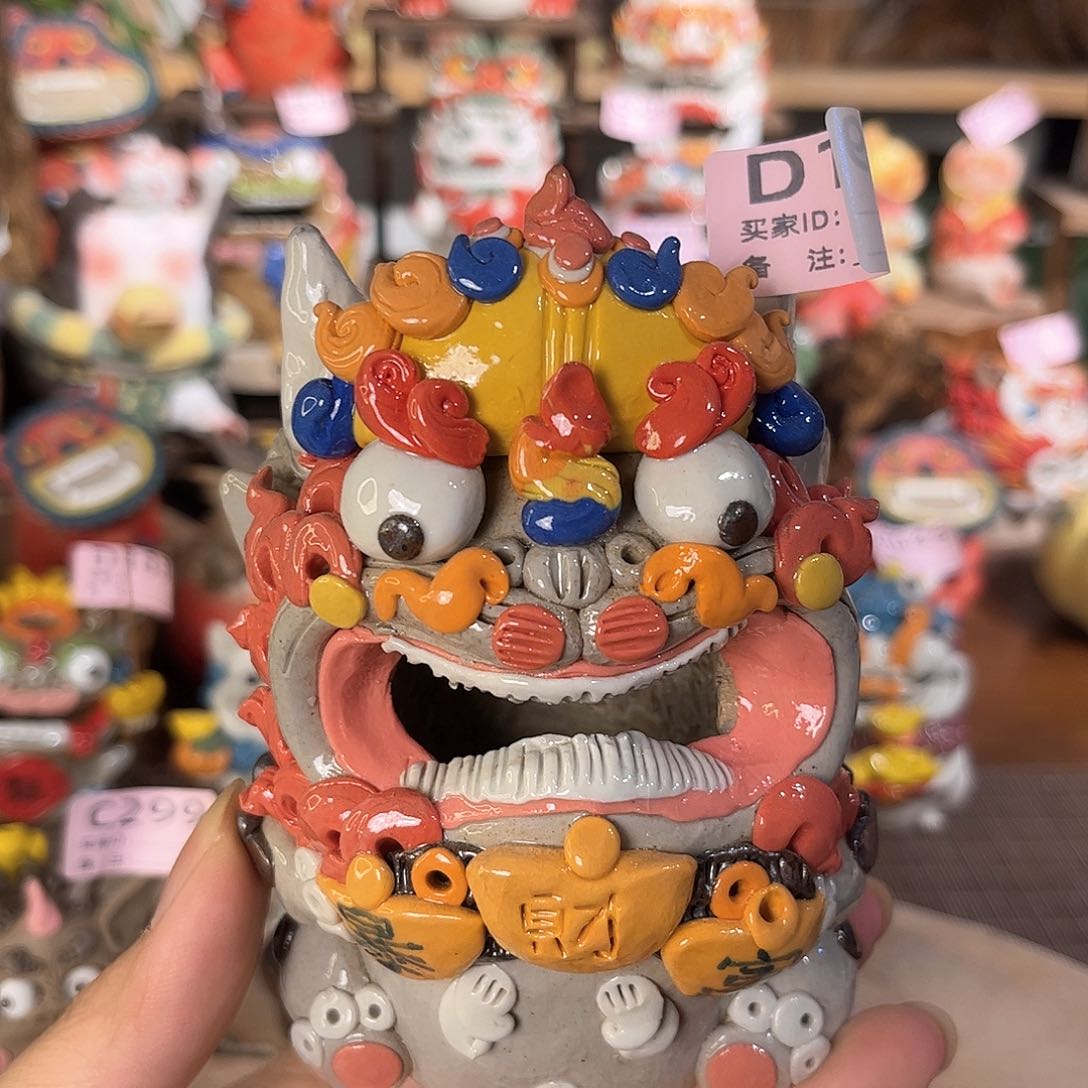 泥塑纯手工茶宠摆件