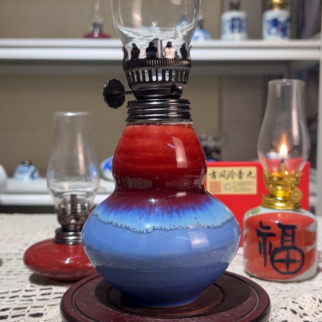 摆件景德镇陶瓷香薰灯