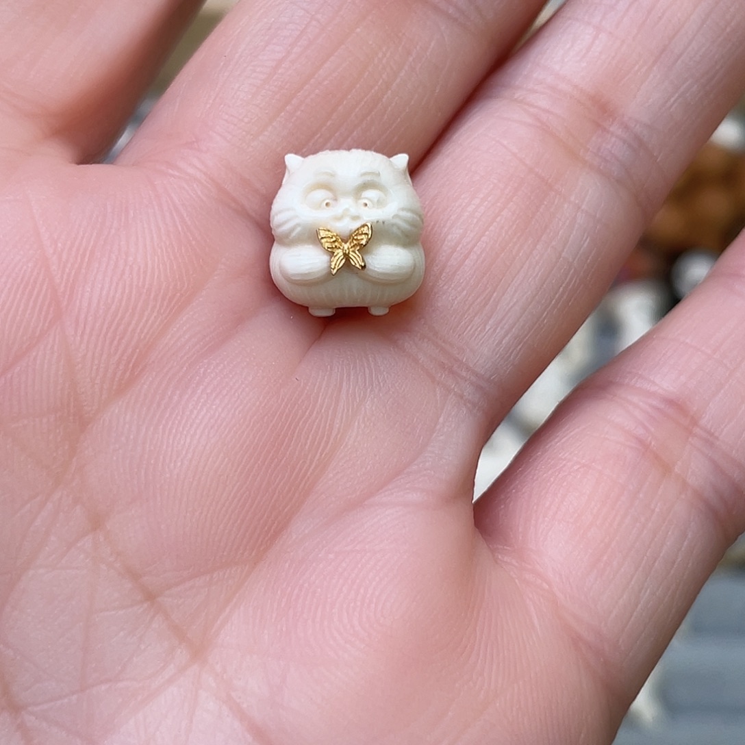 猛犸象牙手串/手链/手镯蝴蝶猫