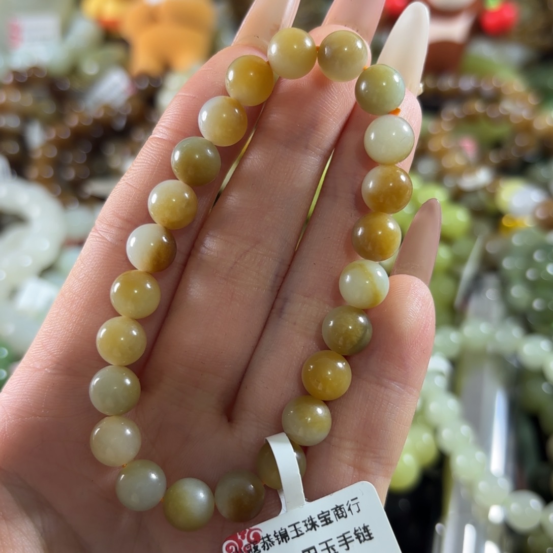 和田玉未镶嵌手链71