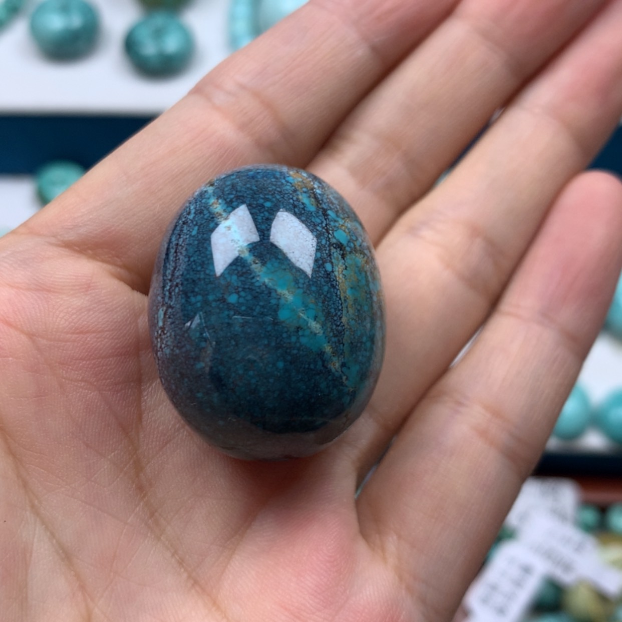 【闪购商品】未镶嵌绿松石珠宝奇石如*