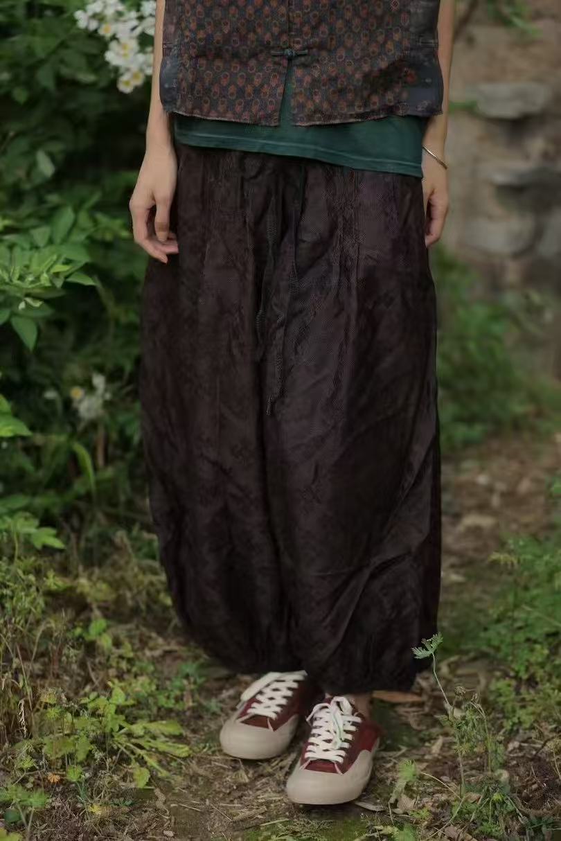 布忘初心分享 荼TU-K33847-1 裤子 臀围130、裤长83