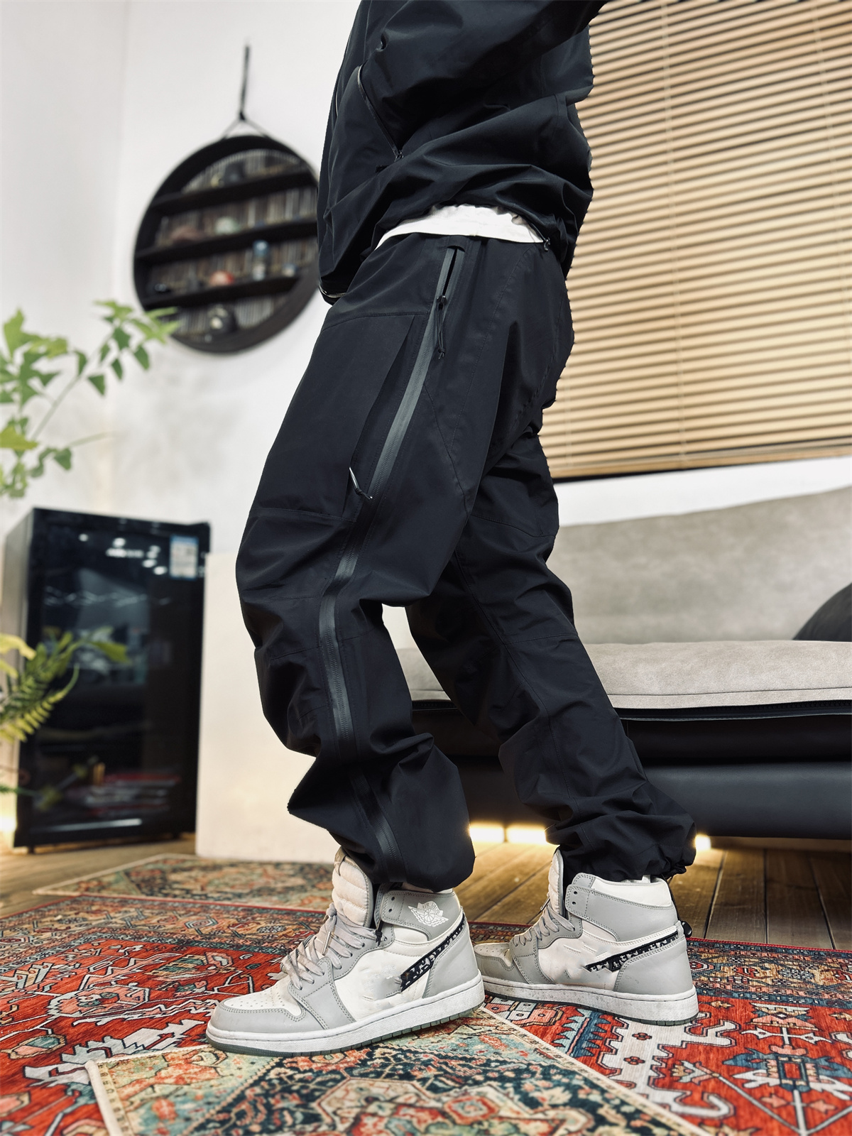 【象物】Leaf户外军版战术硬壳裤！休闲运动全压胶防水全拉链冲锋裤