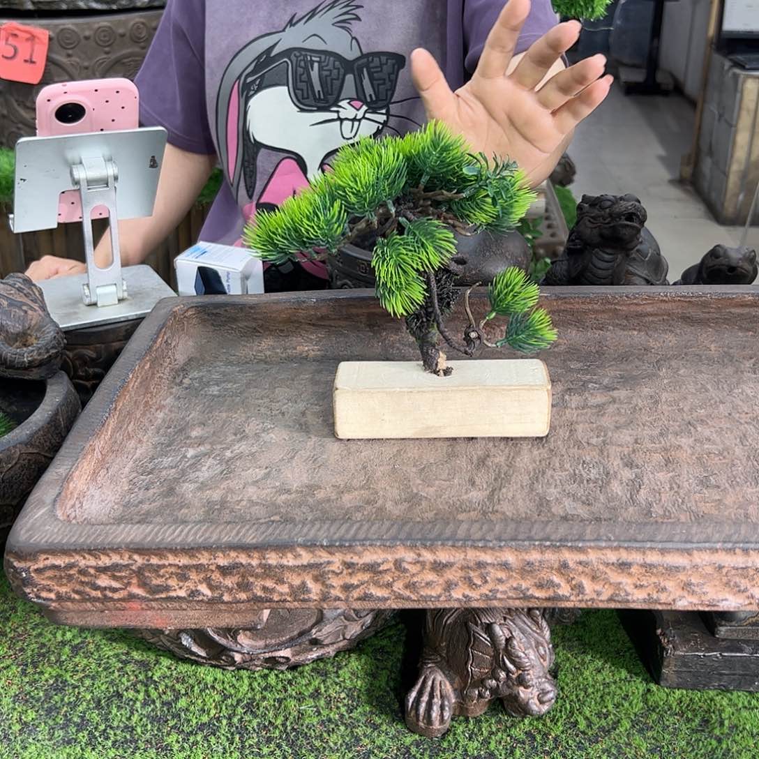 花盆40长宽25的假山盆