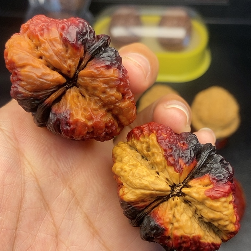 【闪购商品】把件文玩核桃43尺蝴蝶蟾