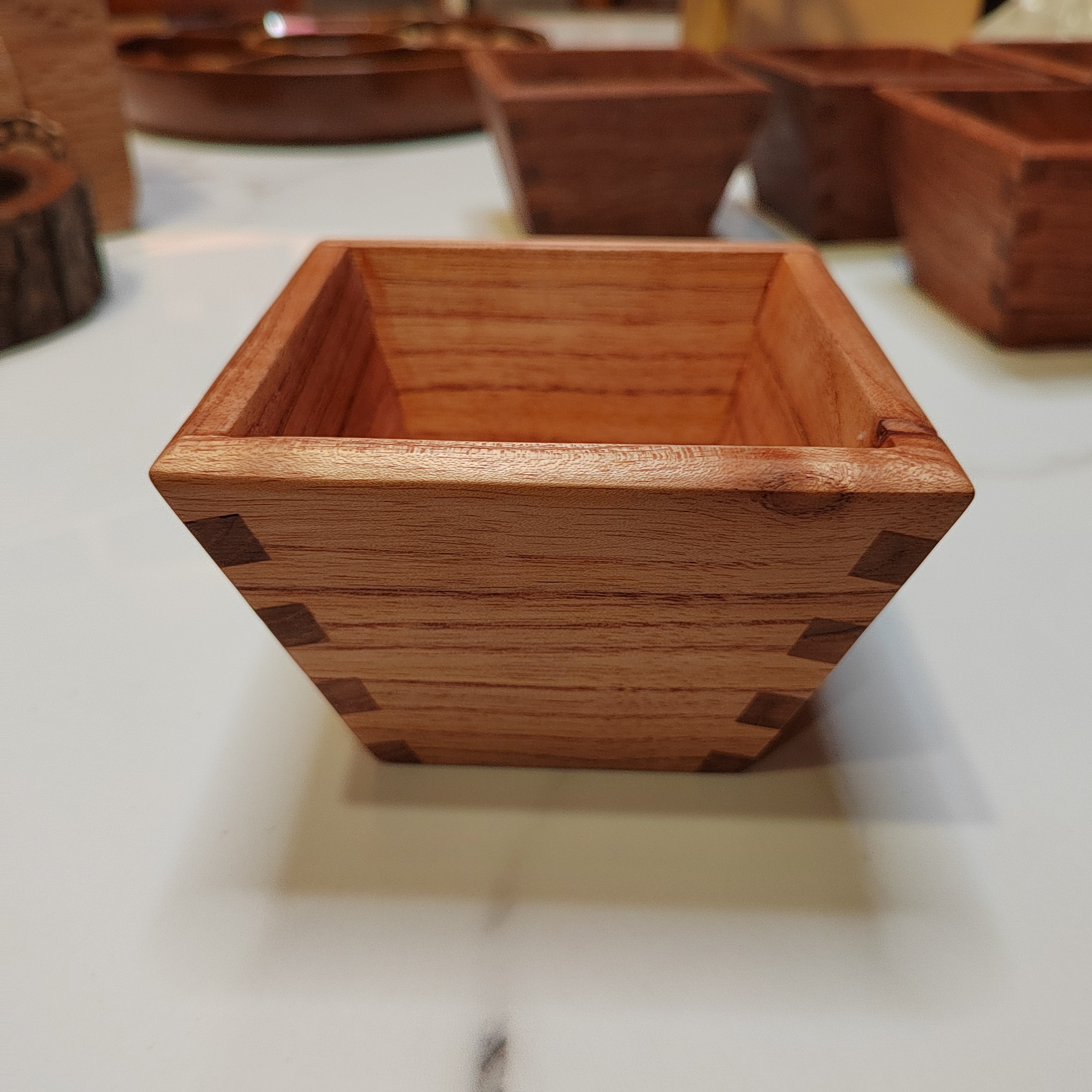 日进斗金木质小件红椿木