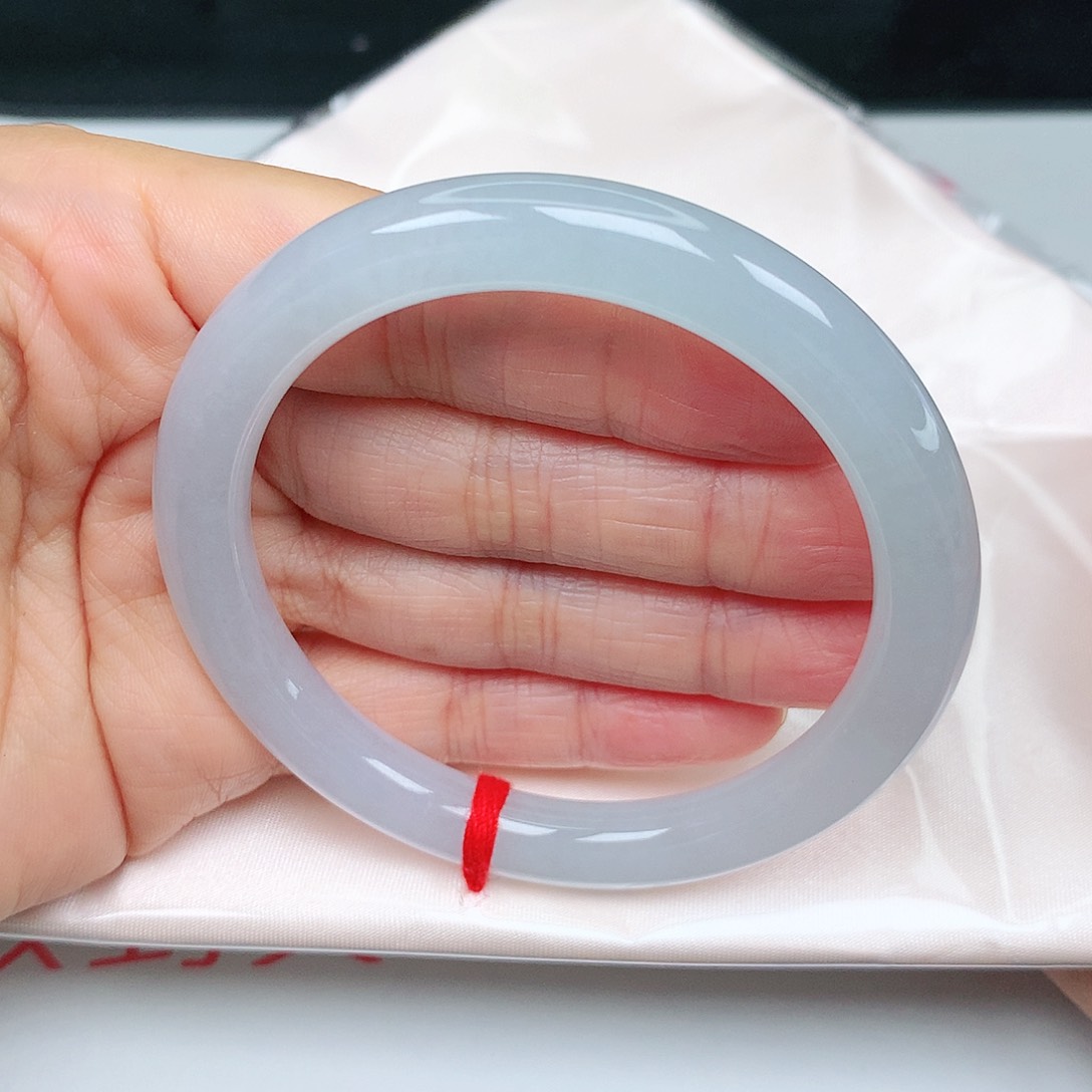 未镶嵌手镯（圆镯）翡翠冰胶月光18