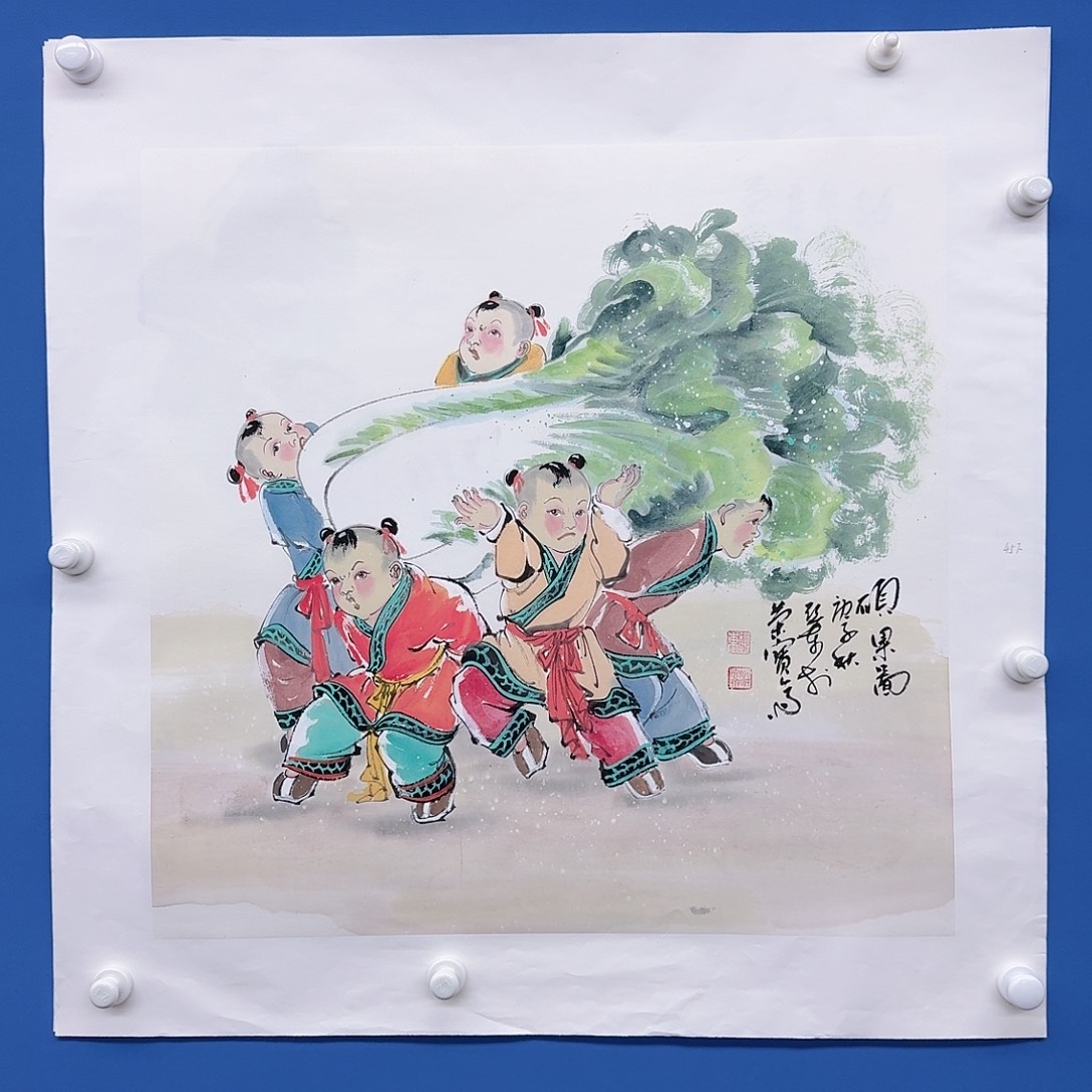 国画多次参加国内外大型