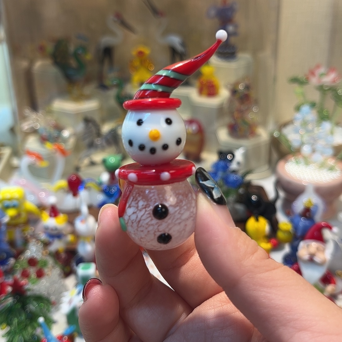 手工艺品琉璃雪人