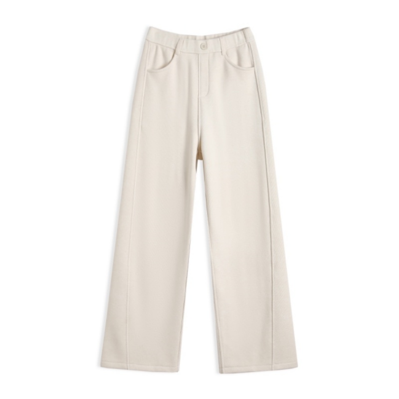 「穿不腻奶芙裤」莱赛尔醋酸绵羊毛加绒加厚阔腿裤7744