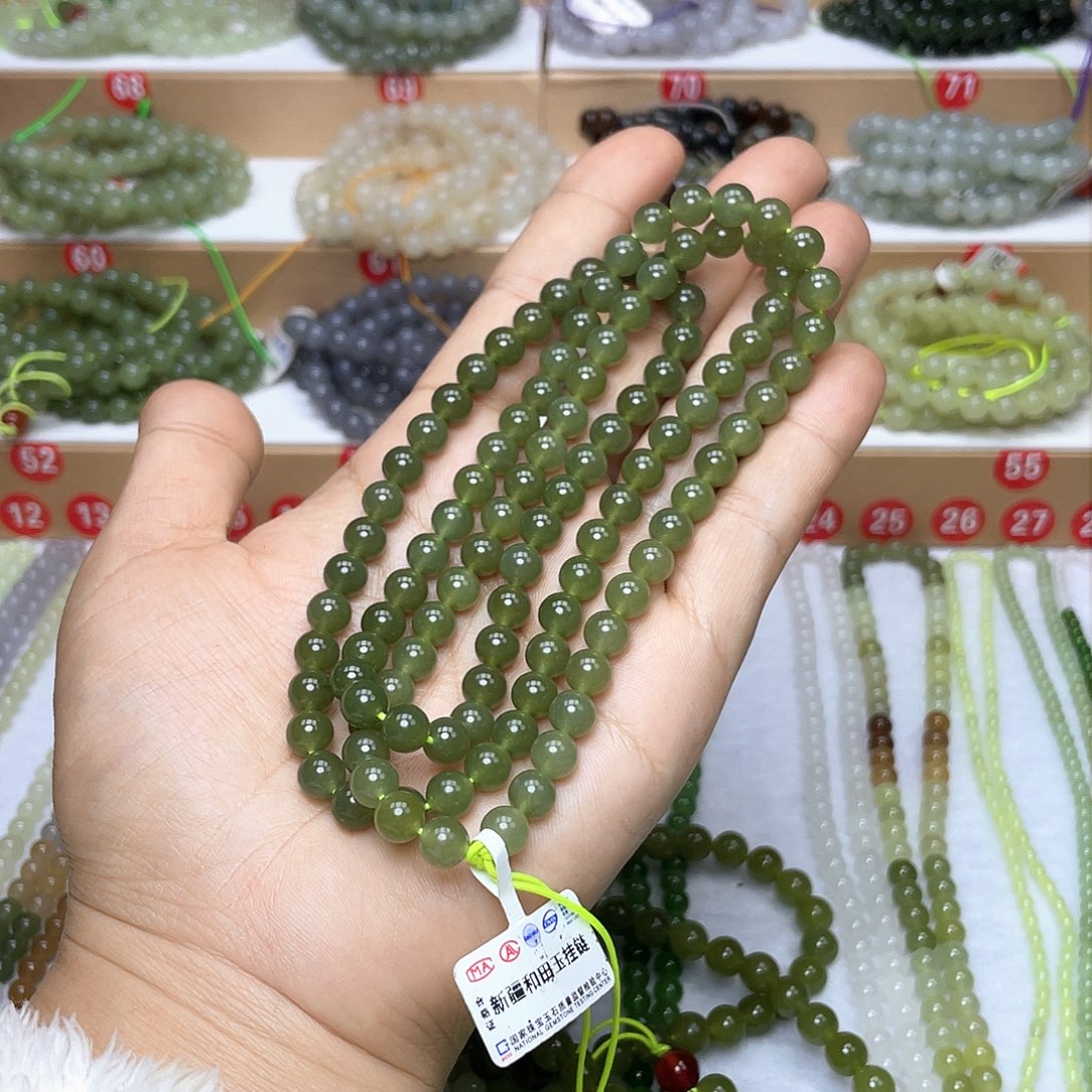 和田玉颈饰未镶嵌<****>7mm