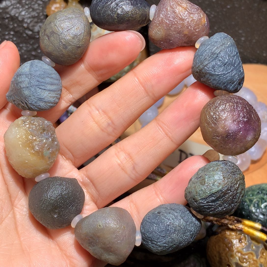 未镶嵌玛瑙/玉髓珠宝半成品