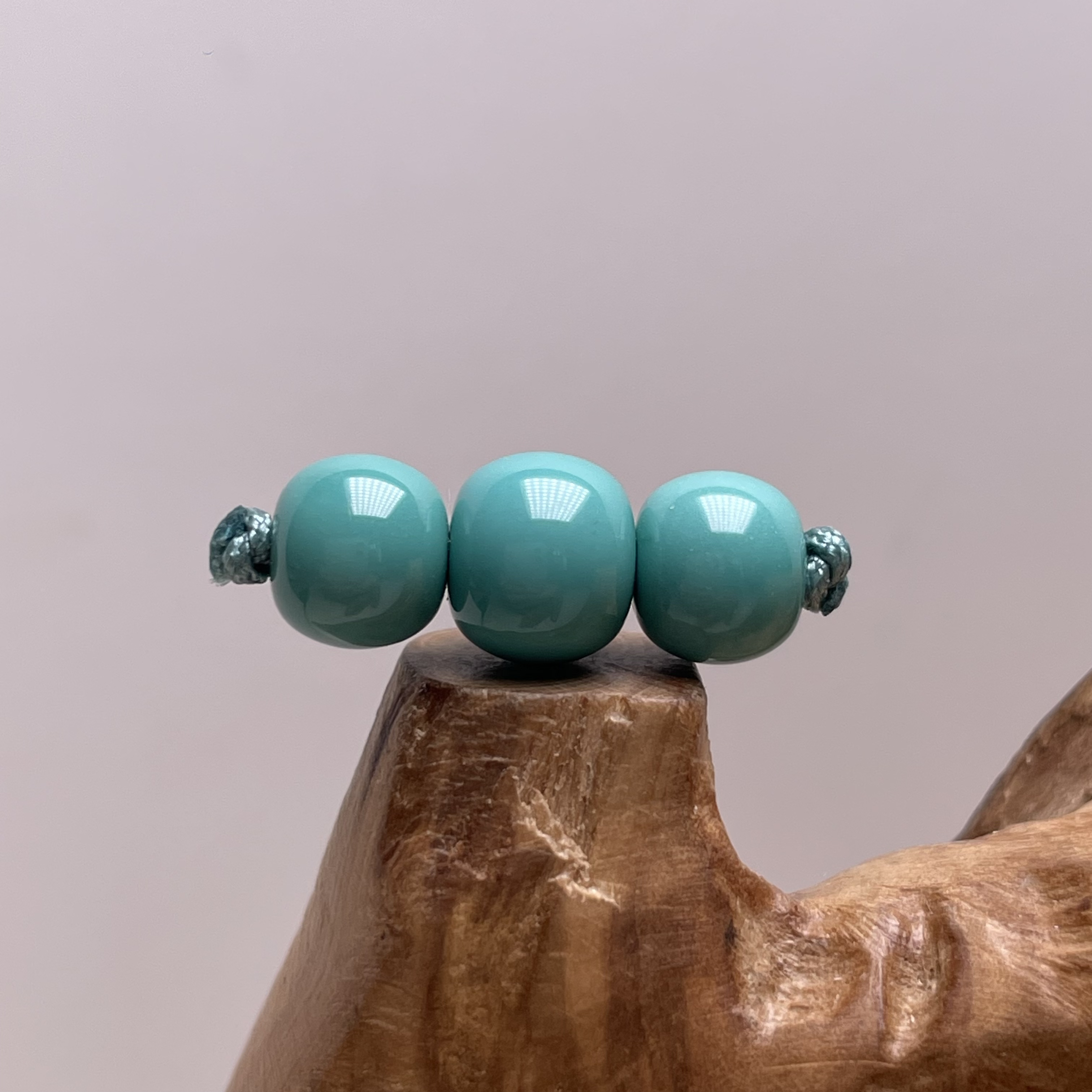 原矿绿松石老型套装丫角山玉化料顶珠7.5腰珠7mm1.5克干料无科技