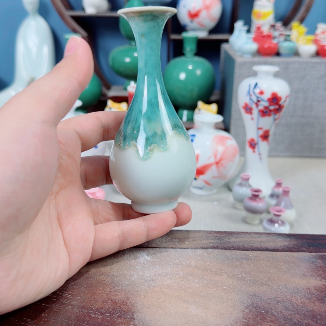 陶瓷手工小花器摆件