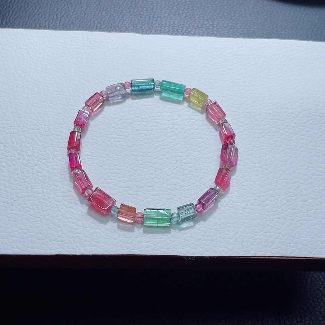 碧玺未镶嵌手链碧玺手链