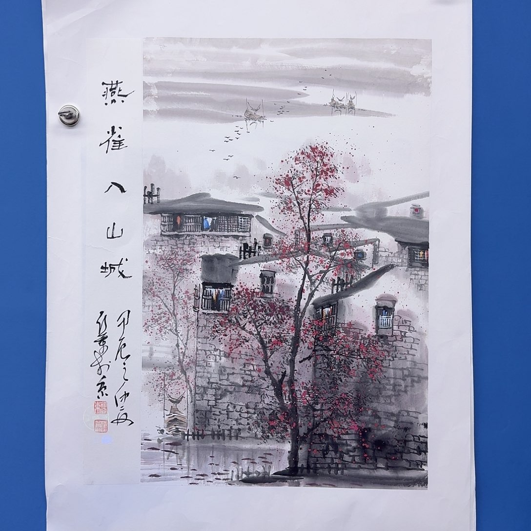 国画多次参加国内外大型