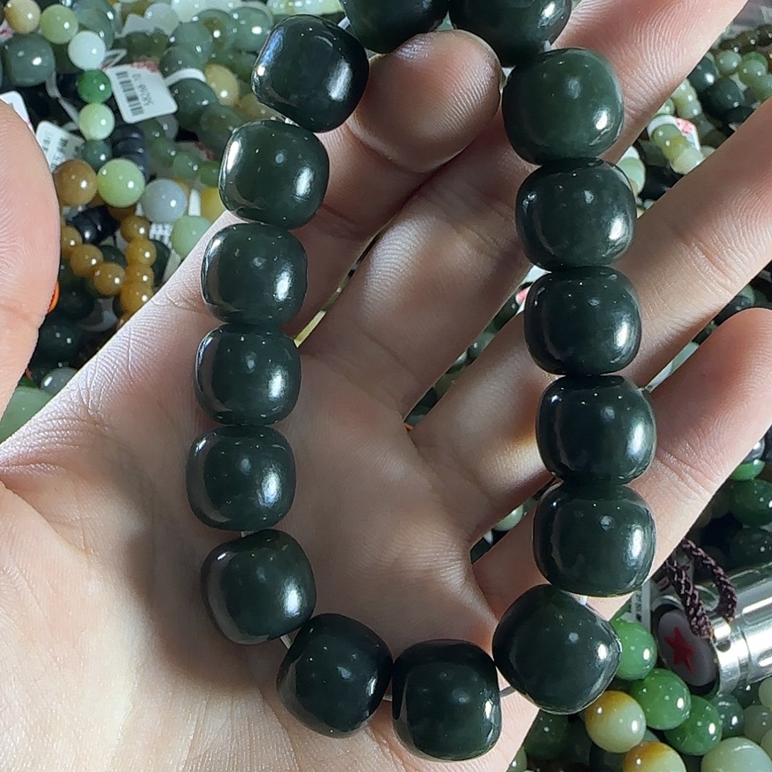 和田玉手链未镶嵌28