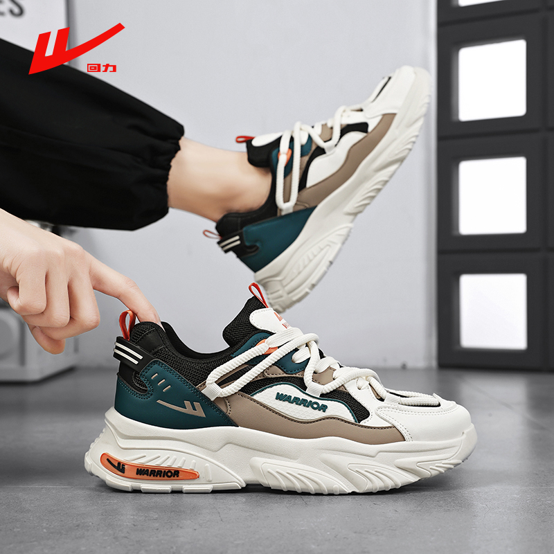 回力秋冬新款老爹鞋男网红运动鞋ins潮流跑步男鞋春季爆款休闲鞋