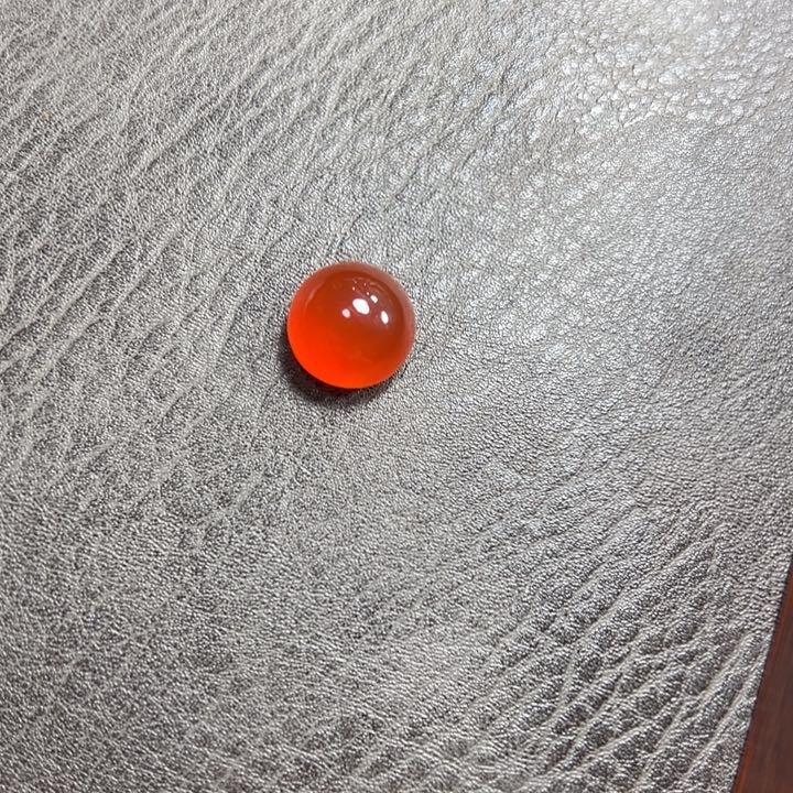 南红玛瑙冰红戒面未镶嵌小**陵