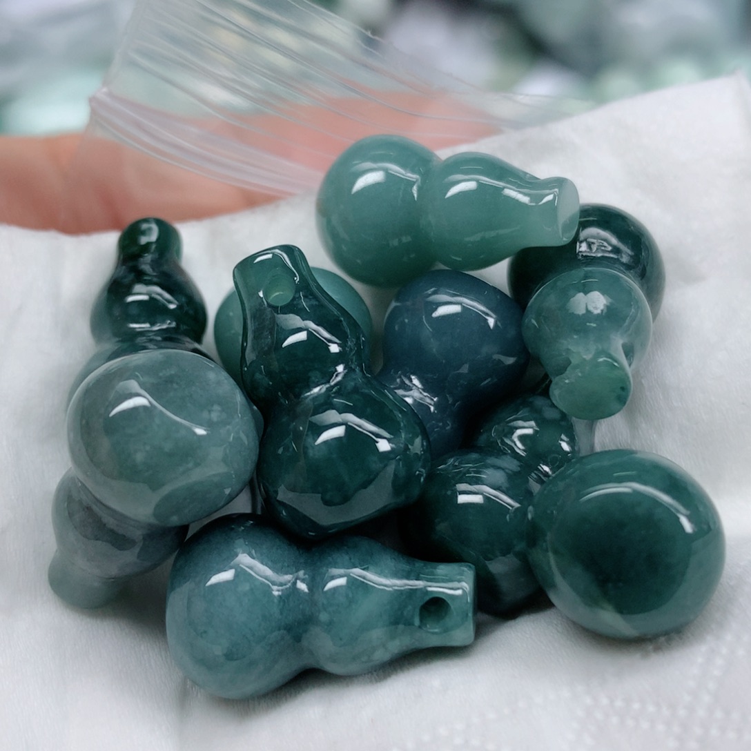 翡翠未镶嵌项链珠子珠