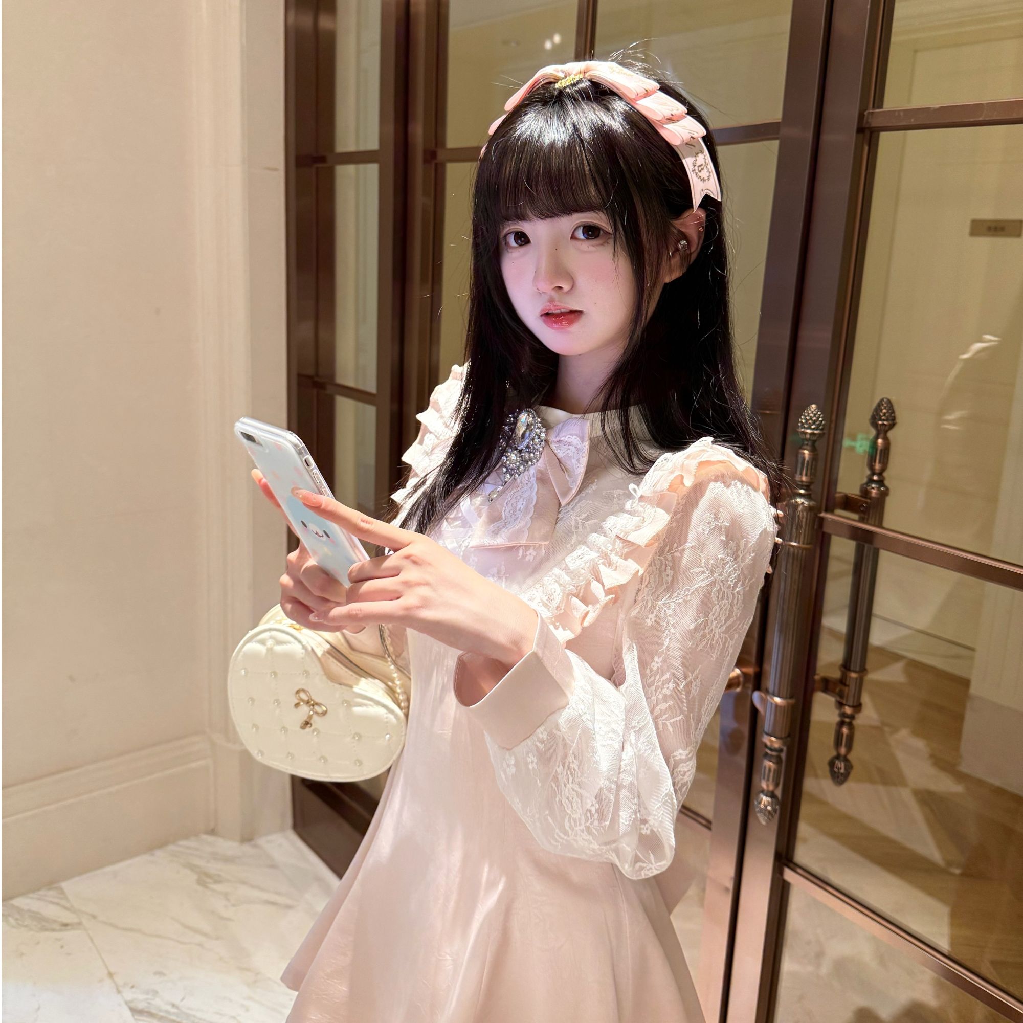 森女原创 制造甜心 日系清楚短裙秋拼接A字裙连衣裙仙气气质少女
